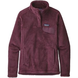 Women's Patagonia Sz XL Re-Tool Snap T Pullover Deep Plum
